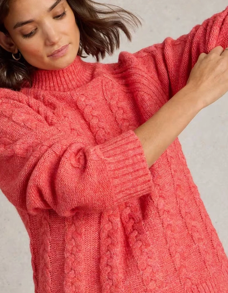 Women's Cleo Jumper Mid Coral