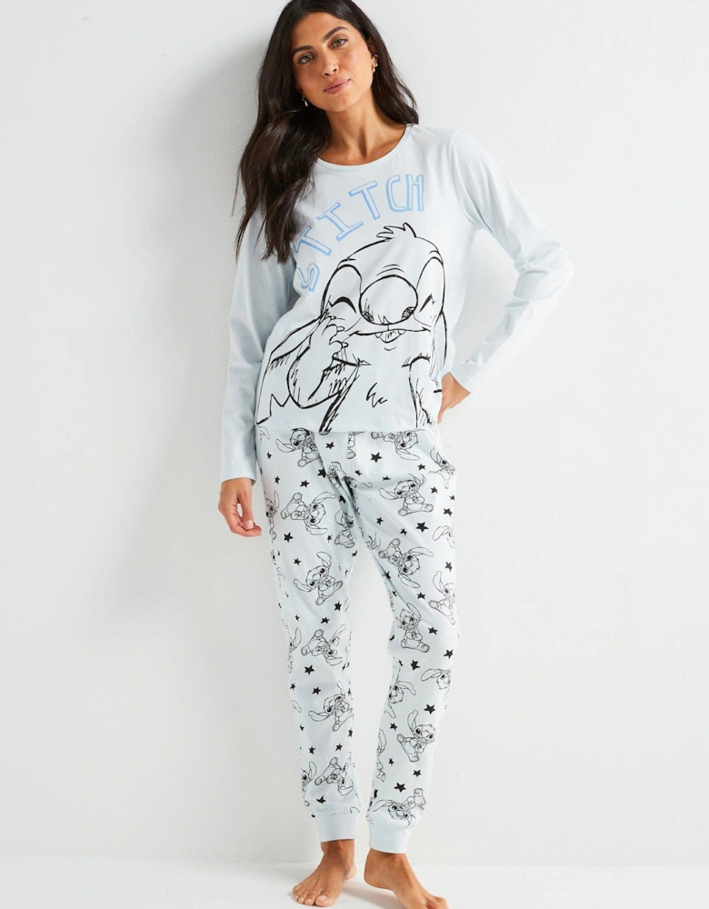 Disney Stitch Long Sleeve Pyjamas - Blue