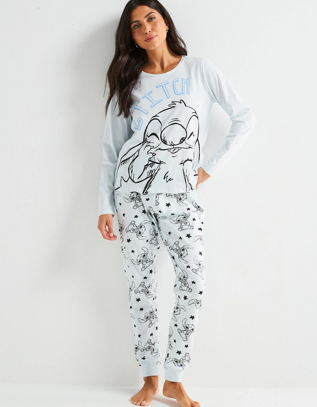 Disney Stitch Long Sleeve Pyjamas - Blue, 7 of 6