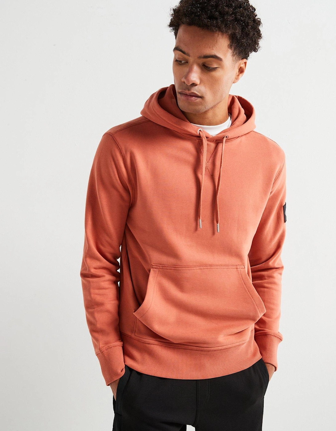 Badge Sleeve Overhead Hoodie - Light Red, 6 of 5