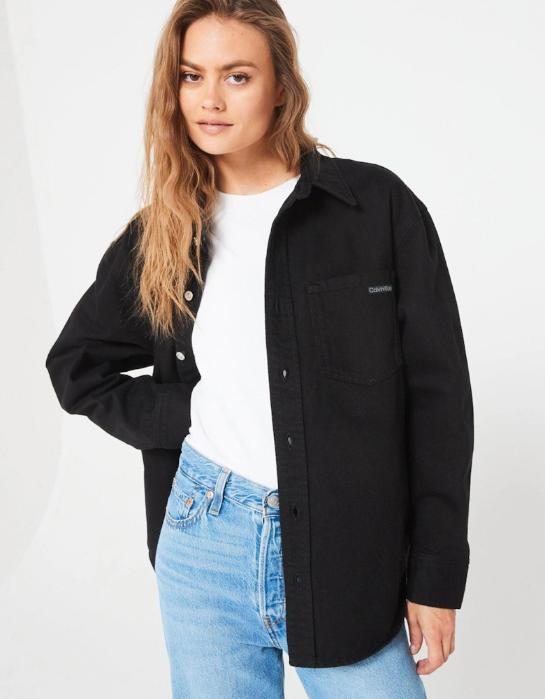 Denim Overshirt - Black