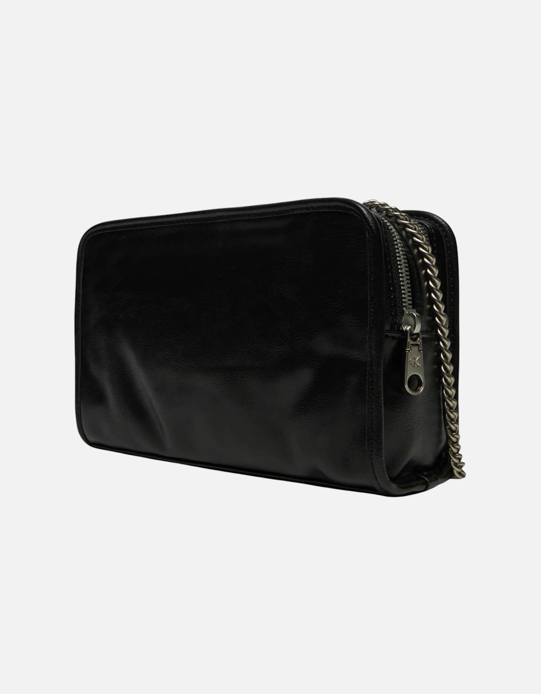 Plain Shoulder Bag with Zip Fastening Women - Black