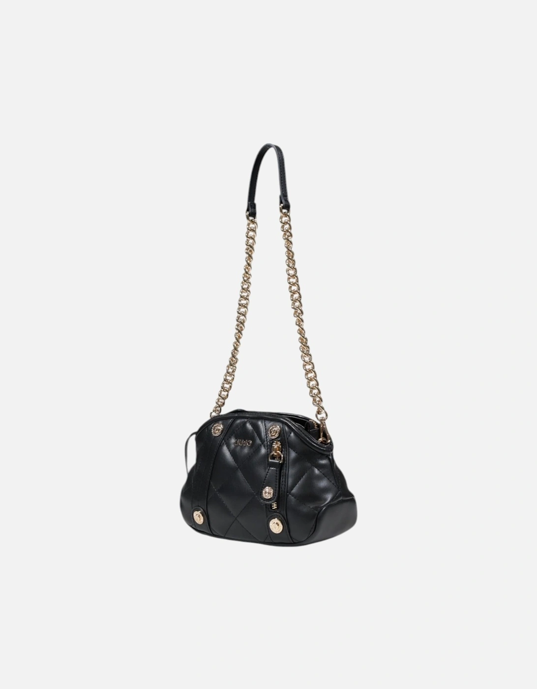 Plain Shoulder Bag with Zip Fastening Women - Black