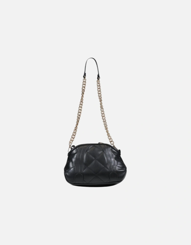 Plain Shoulder Bag with Zip Fastening Women - Black