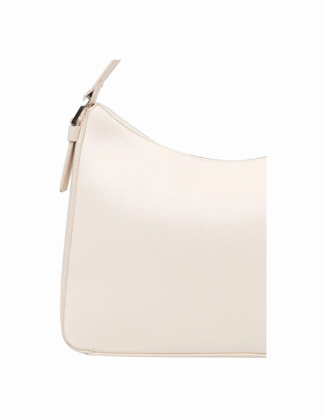 Plain Handbag with Zip Fastening Women - White Bags