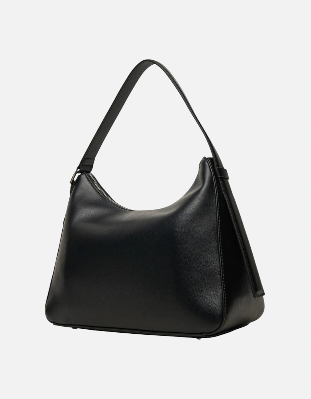 Plain Handbag with Zip Fastening Women - Black Bags