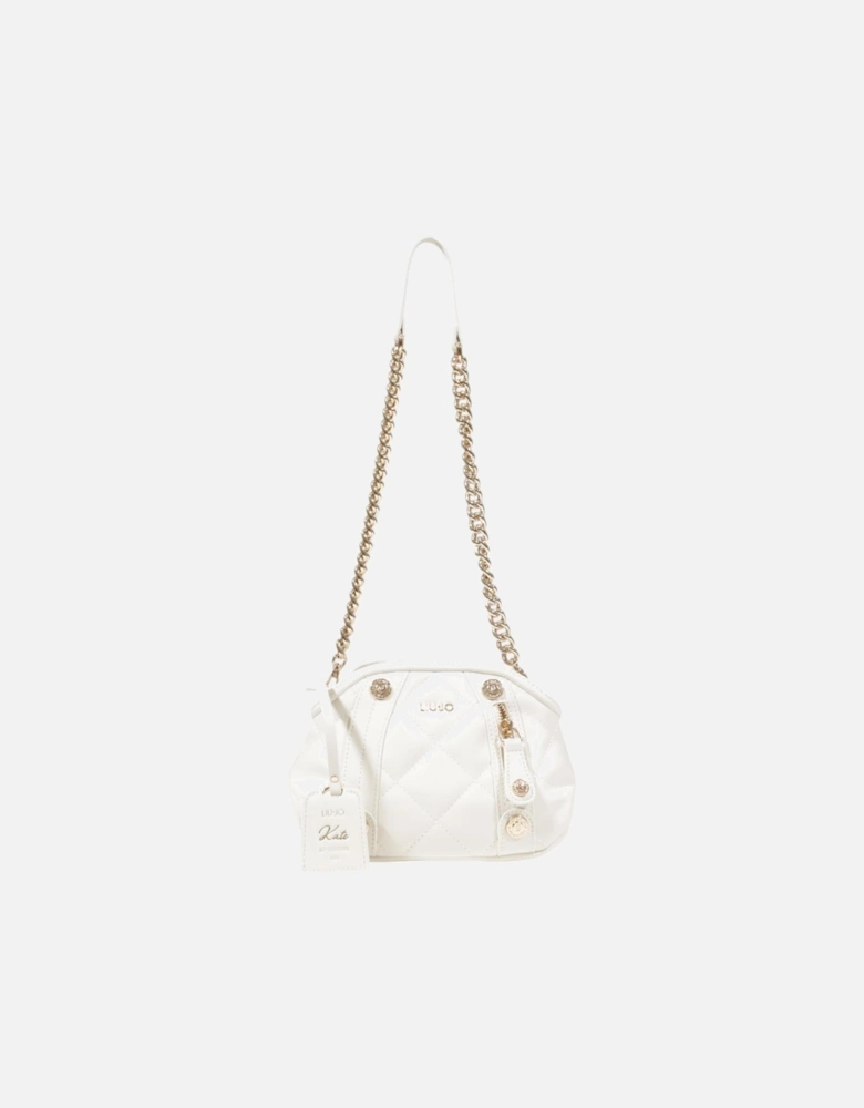 Shoulder Bag with Zip Fastening Women - White