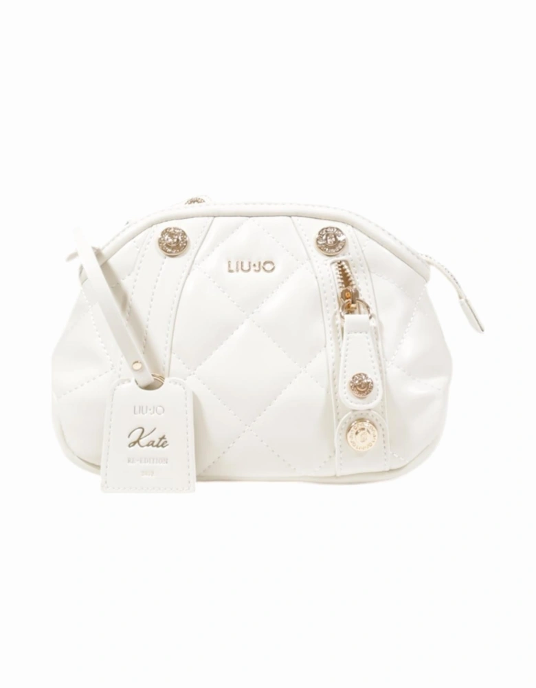 Shoulder Bag with Zip Fastening Women - White