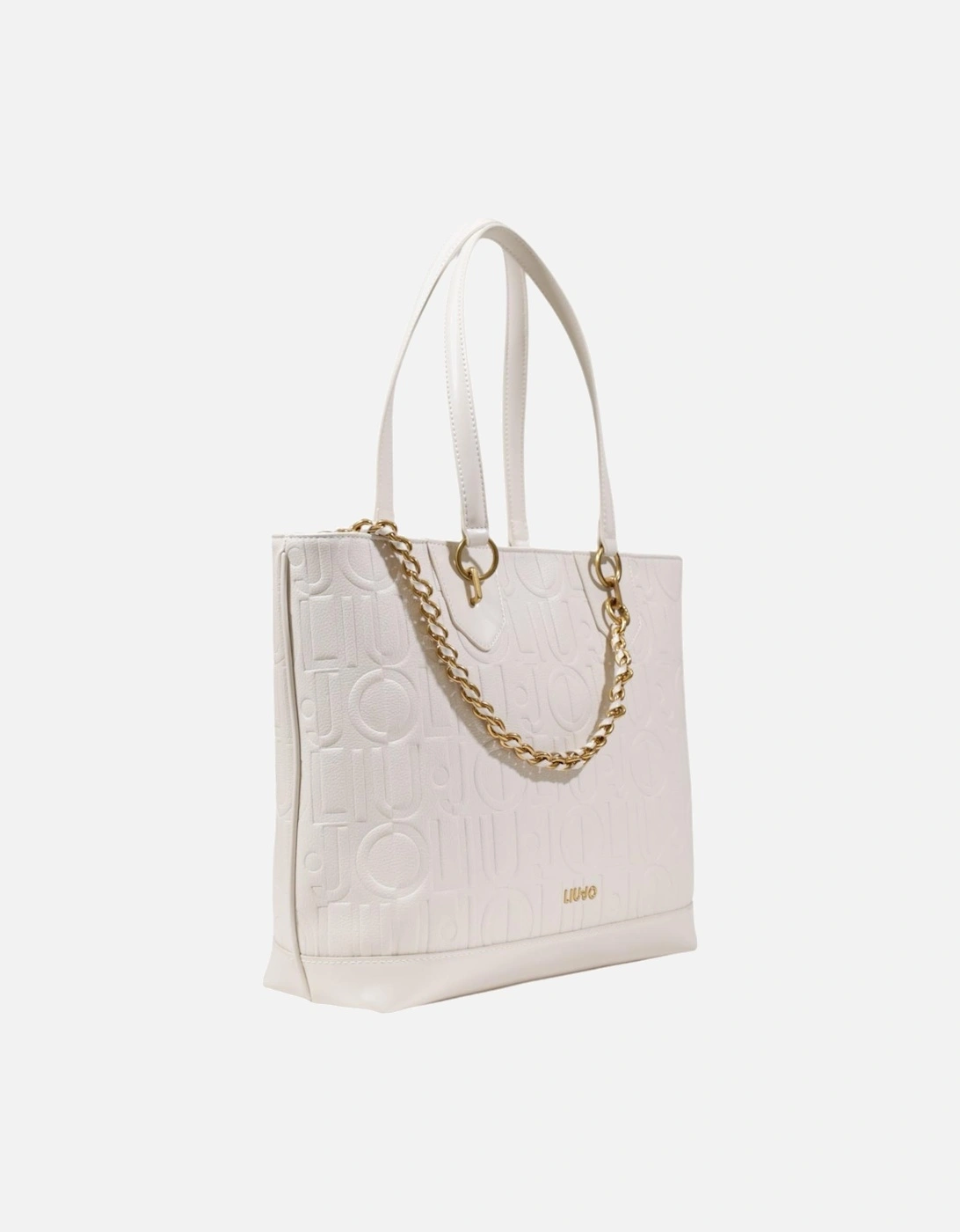 Handbag with Shoulder Strap and Zip Fastening Women - White Bags