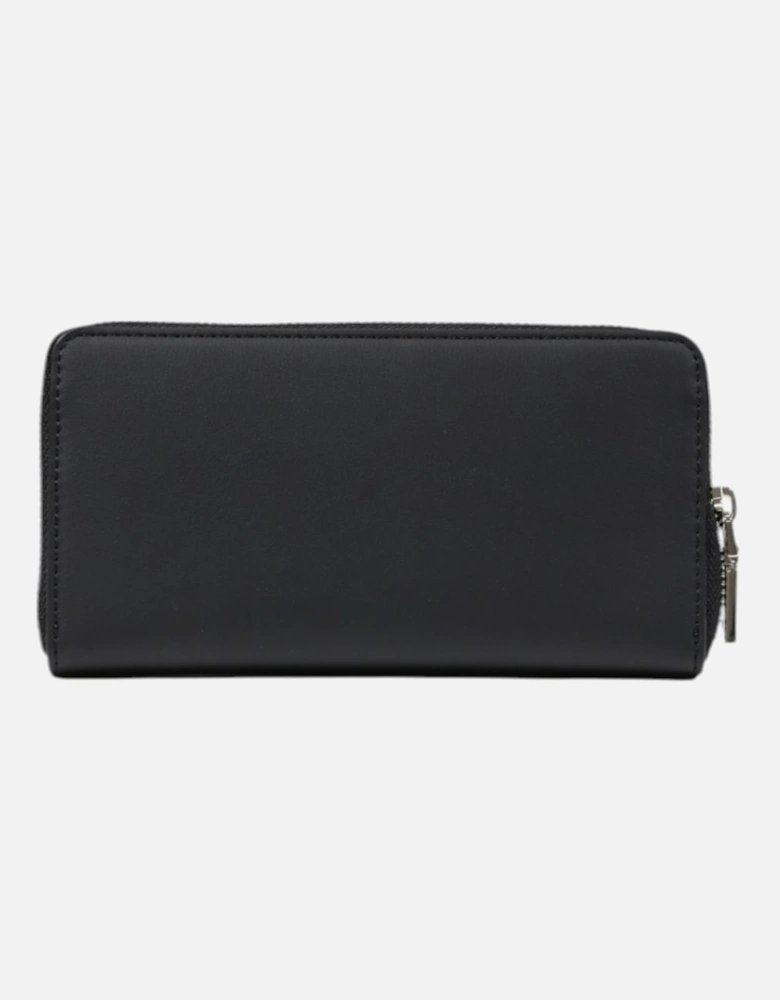 Zip Fastening Polyurethane Wallet Women - Grey