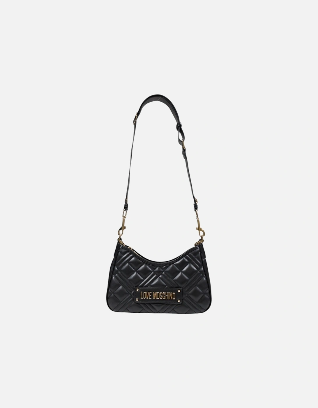 Zip Fastening Plain Pattern Bag Women - Black, 4 of 3