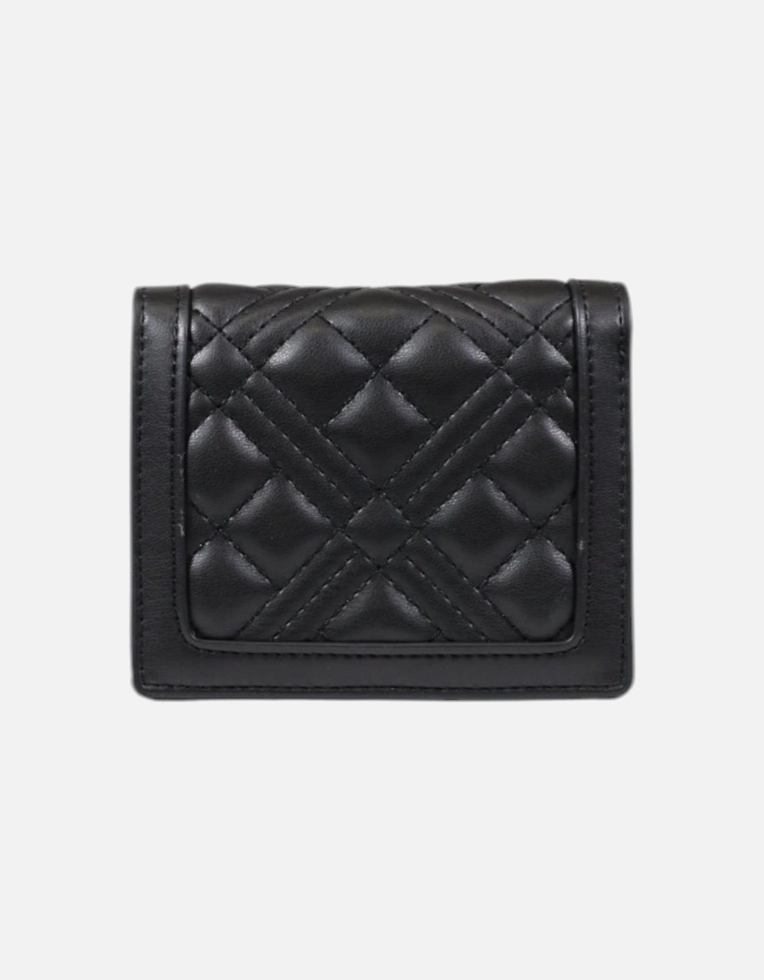 Clip Fastening Polyurethane Wallet Women - Black