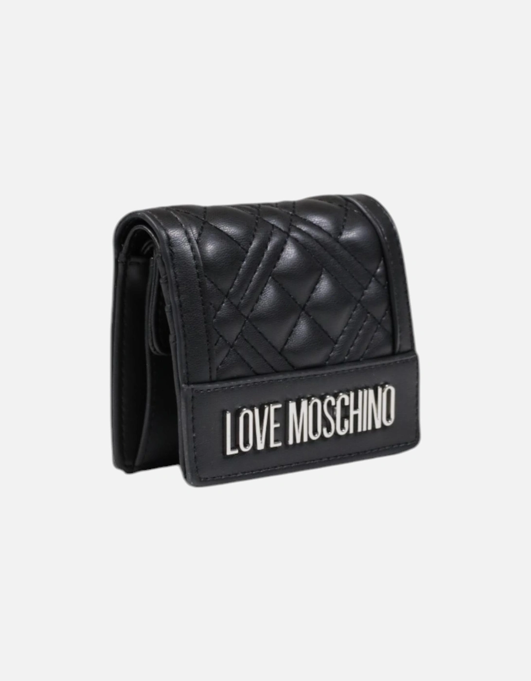 Clip Fastening Polyurethane Wallet Women - Black