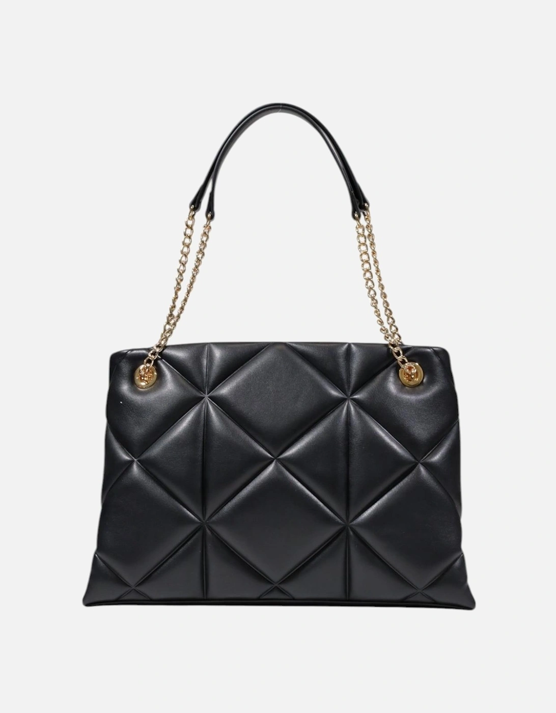 Plain Handbag with Zip Women - Black Bags