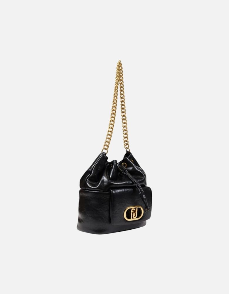 Lace-Up Polyester Bag Women - Black