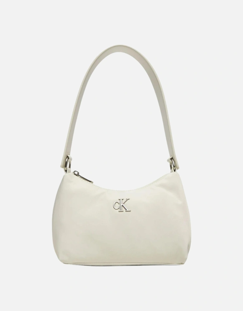 Plain Handbag with Zip Fastening Women - White Bags