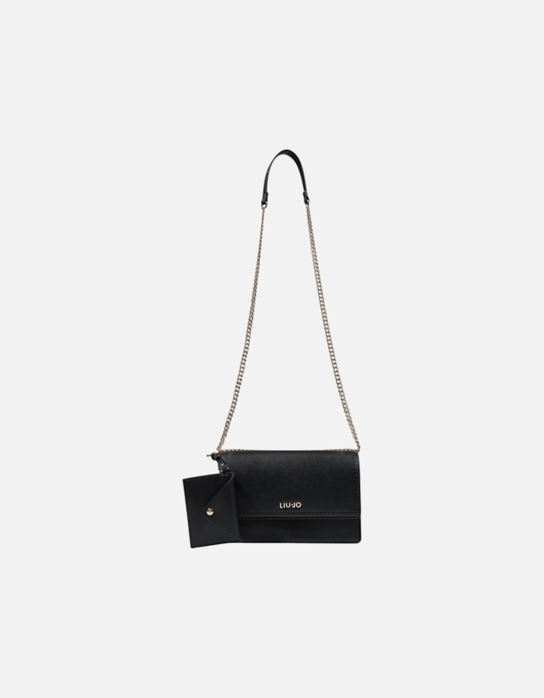 Polyurethane Structured Tote Bag Women - Black