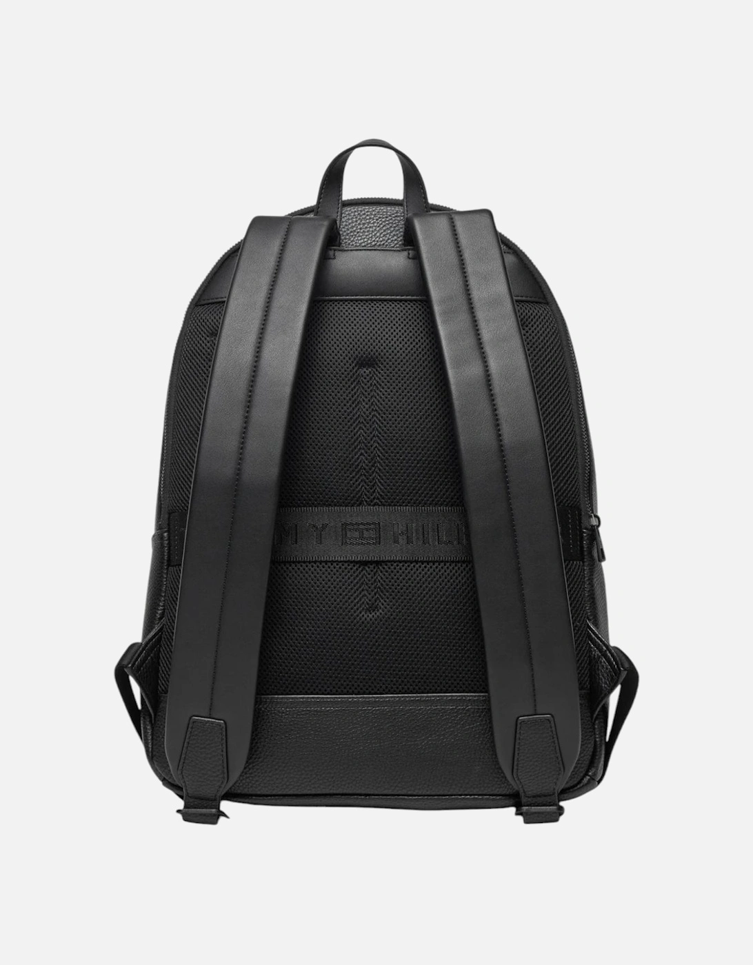 Plain Pattern Rucksack with Zip Fastening Women - Black Bags