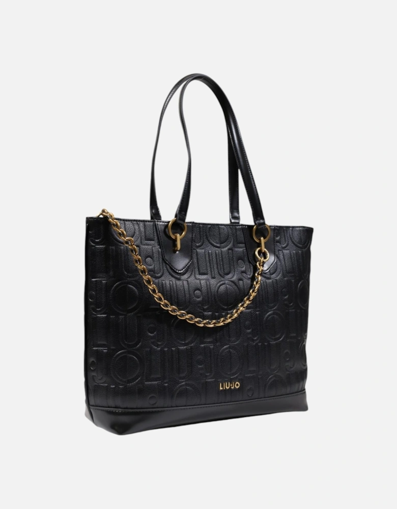 Handbag with Shoulder Strap and Zip Fastening Women - Black Bags