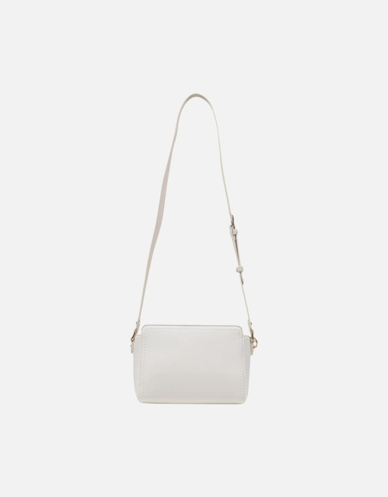 Zip Fastening Polyurethane Bag Women - White