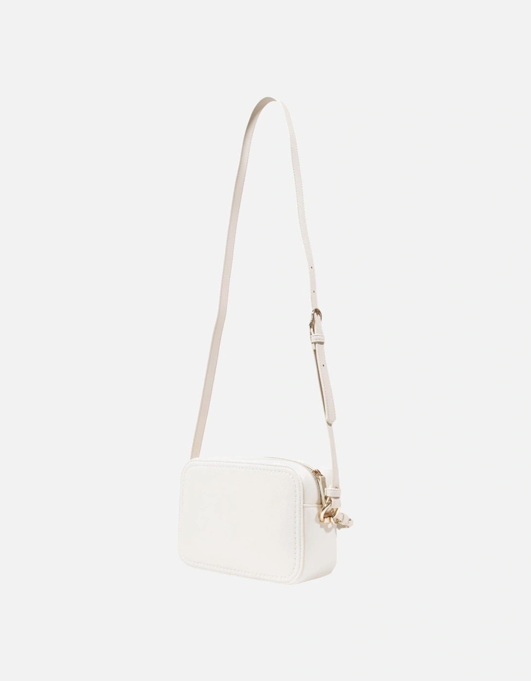 Zip Fastening Polyurethane Bag Women - White