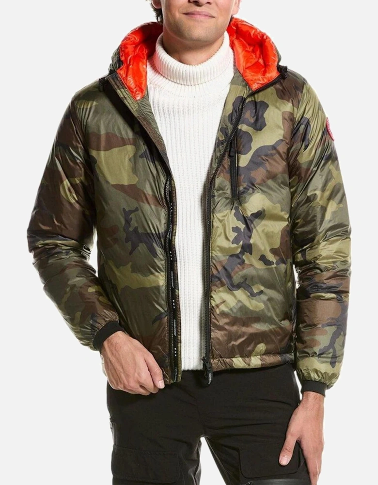 LODGE HOODED DOWN JACKET CAMO