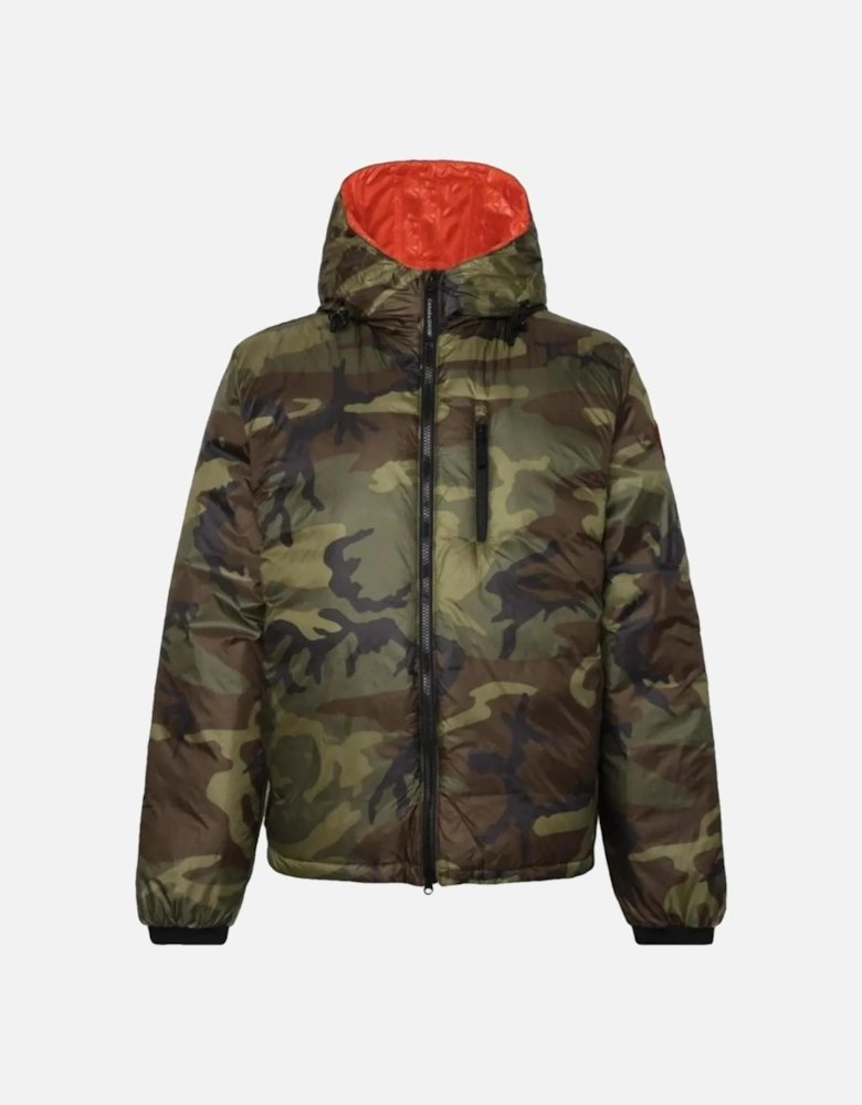 LODGE HOODED DOWN JACKET CAMO