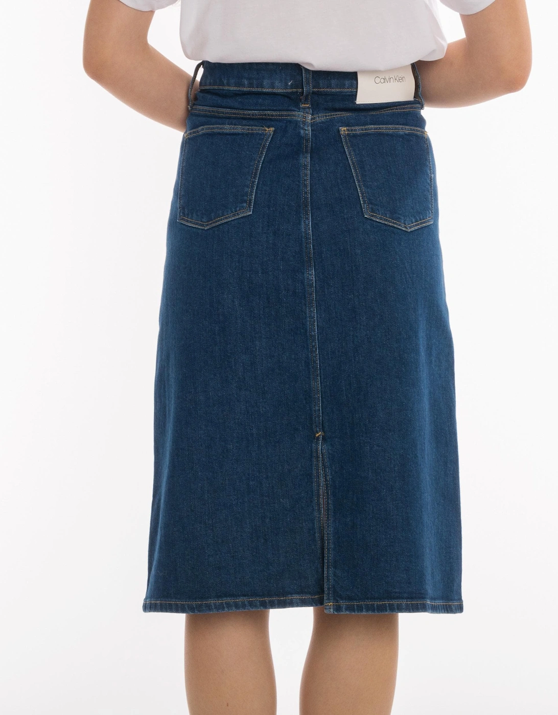 Denim Button Womens Skirt