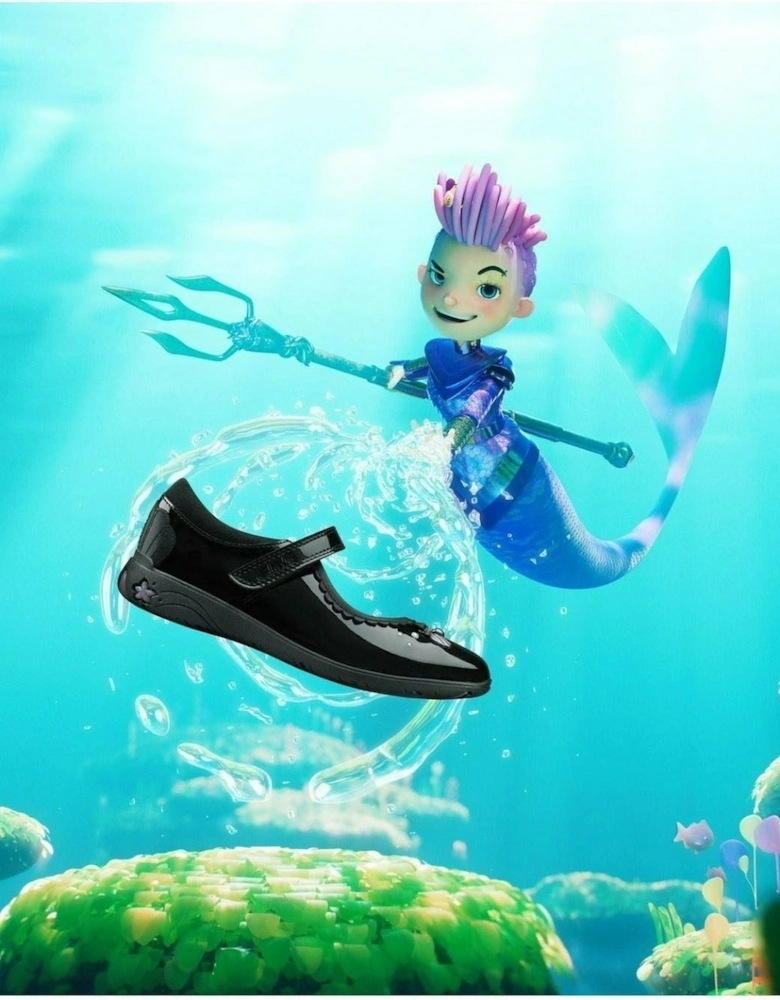 Sea Shimmer black patent