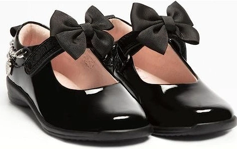 School Shoes Jewel LK8219 black patent