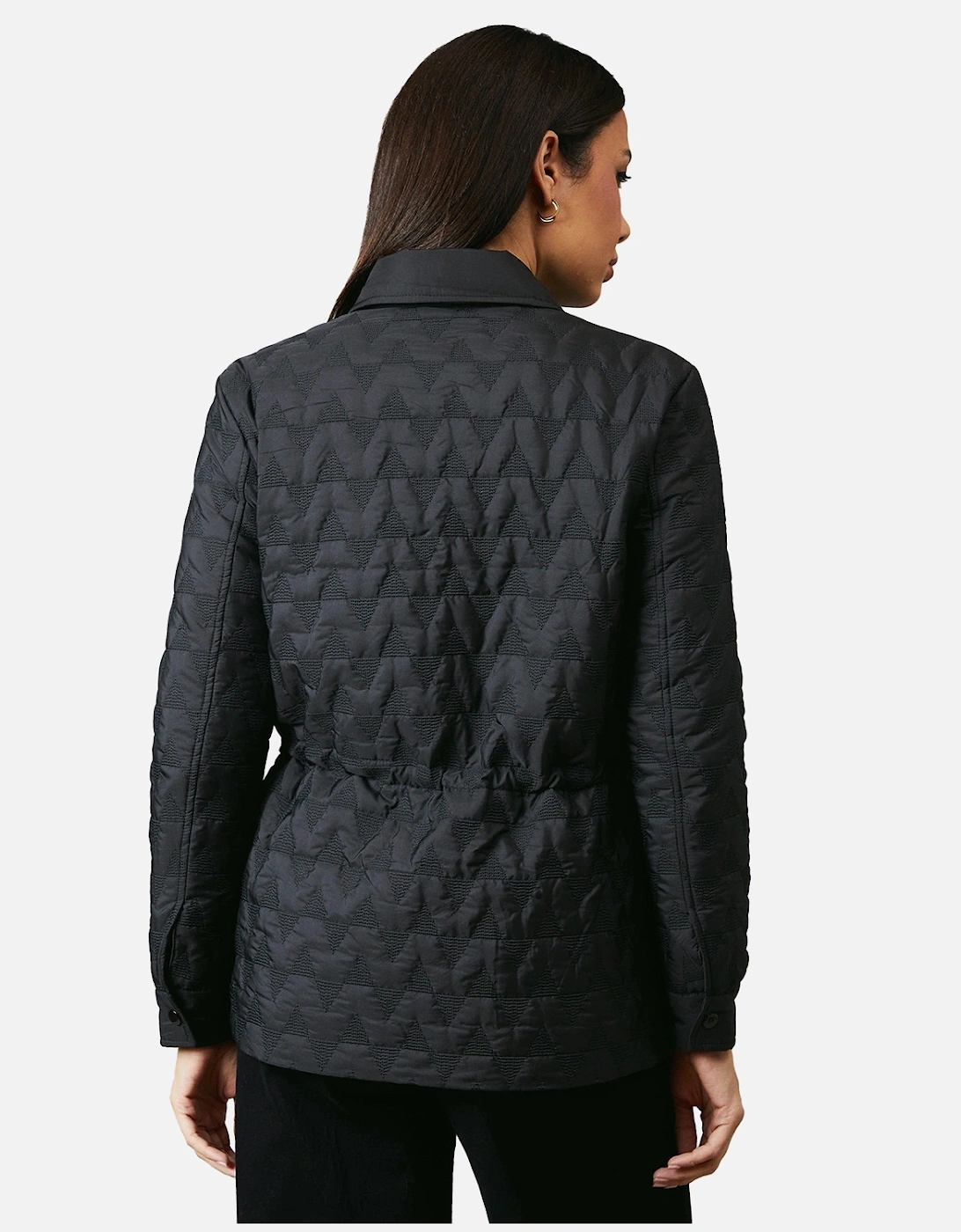 Womens/Ladies Quilted Waist Detail Jacket