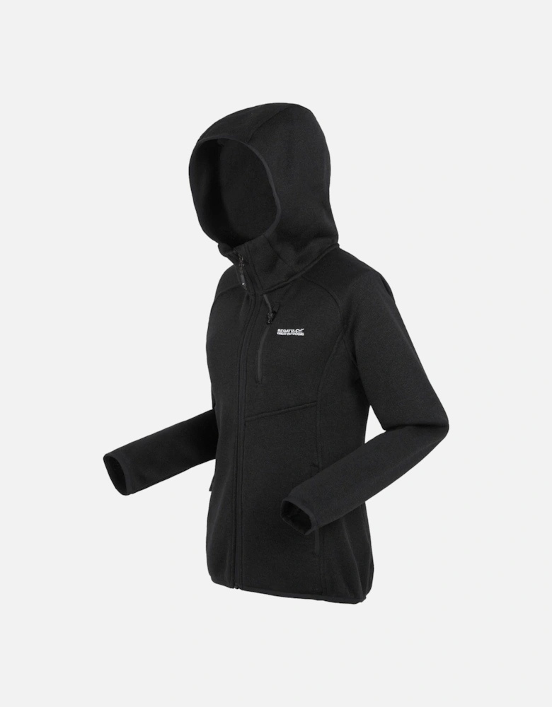 Womens/Ladies Newhill Marl Hooded Fleece Jacket