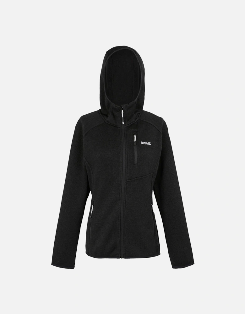 Womens/Ladies Newhill Marl Hooded Fleece Jacket