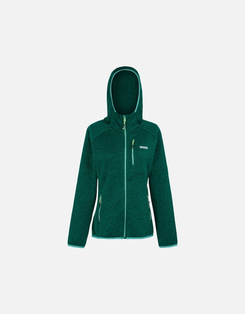 Womens/Ladies Newhill Marl Hooded Fleece Jacket