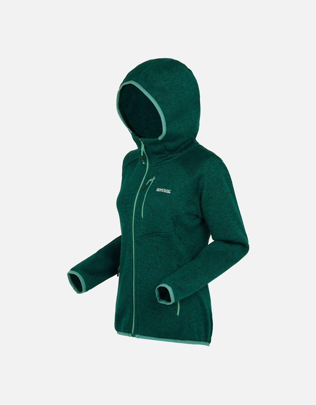 Womens/Ladies Newhill Marl Hooded Fleece Jacket