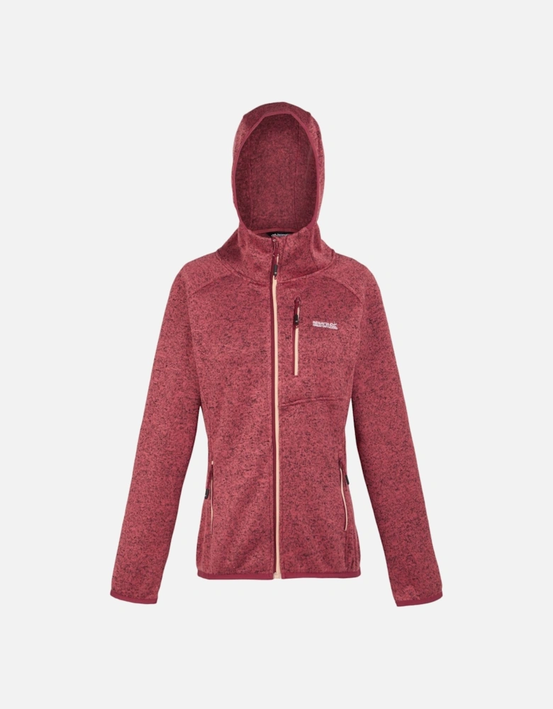 Womens/Ladies Newhill Marl Hooded Fleece Jacket