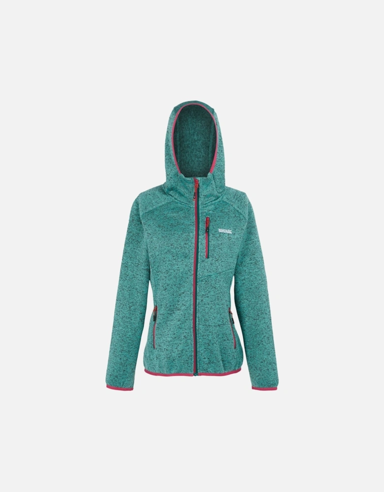 Womens/Ladies Newhill Marl Hooded Fleece Jacket