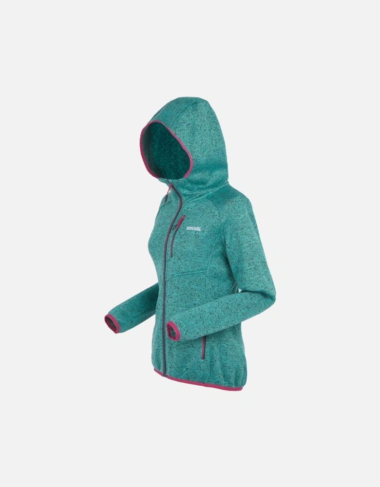 Womens/Ladies Newhill Marl Hooded Fleece Jacket