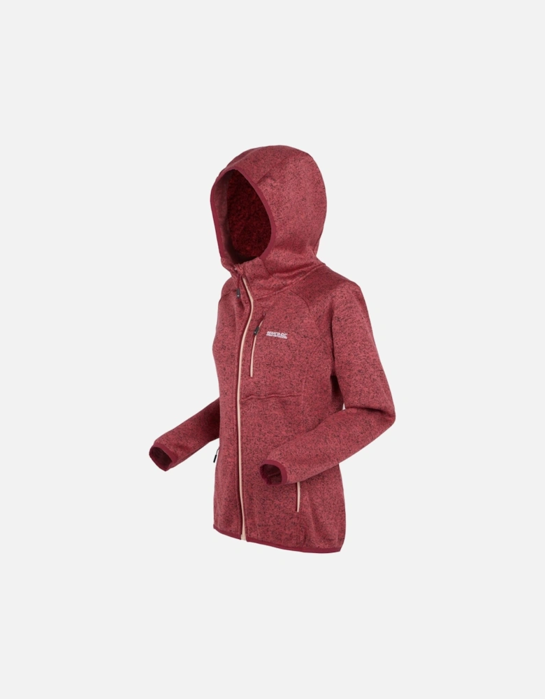 Womens/Ladies Newhill Marl Hooded Fleece Jacket