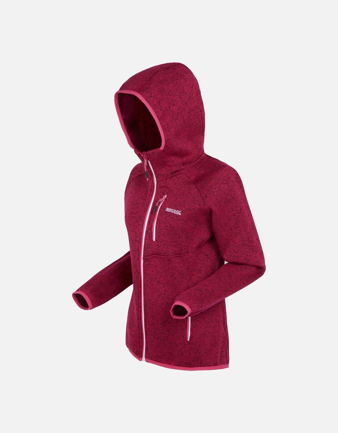 Womens/Ladies Newhill Marl Hooded Fleece Jacket
