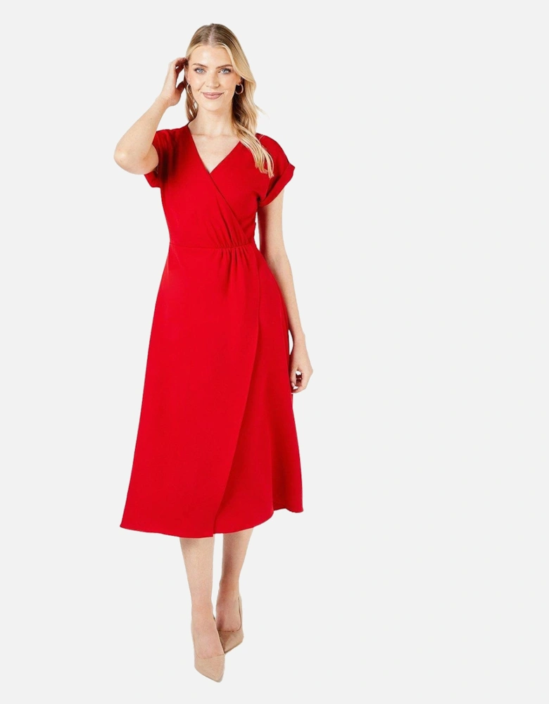 Womens/Ladies Twist Wrap Dress