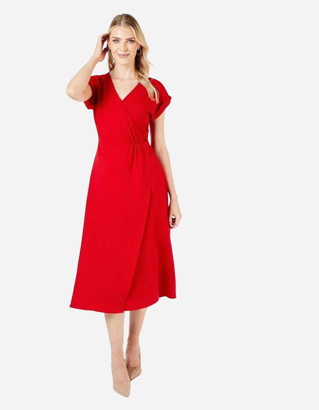 Womens/Ladies Twist Wrap Dress, 4 of 3