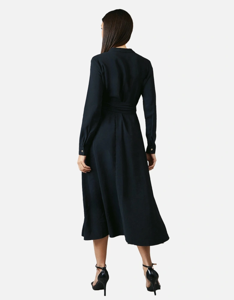 Womens/Ladies Belted Shirt Dress