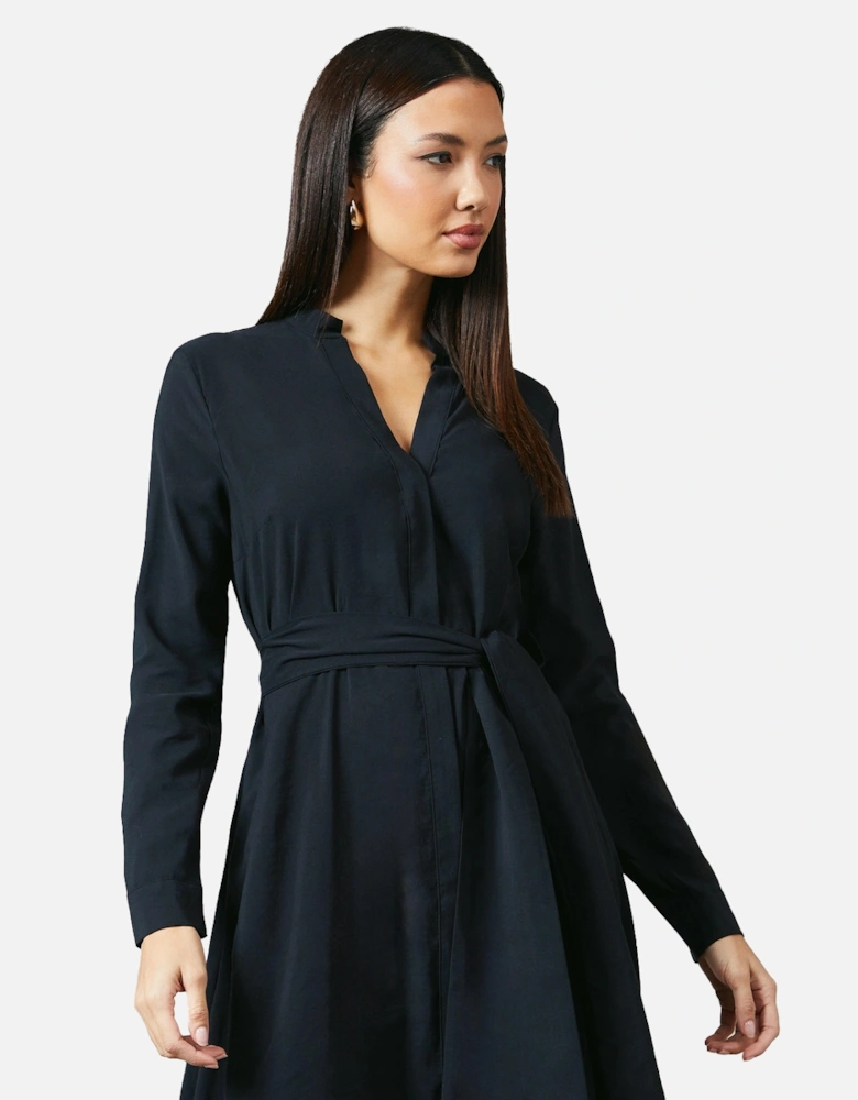 Womens/Ladies Belted Shirt Dress