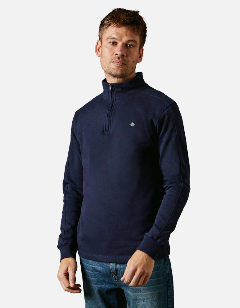 Mens Premium Cotton Funnel Neck Sweatshirt