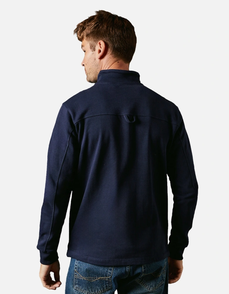 Mens Premium Cotton Funnel Neck Sweatshirt