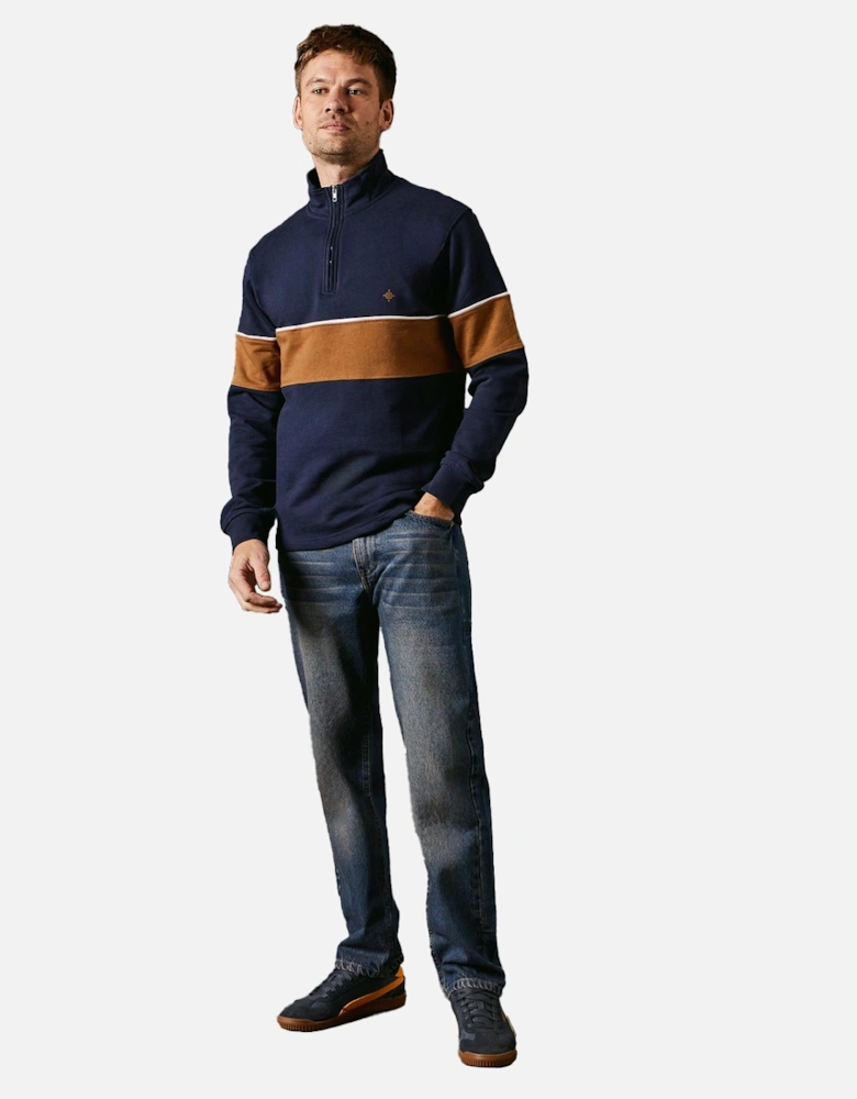 Mens Premium Cotton Cut and Sew Panel Sweatshirt