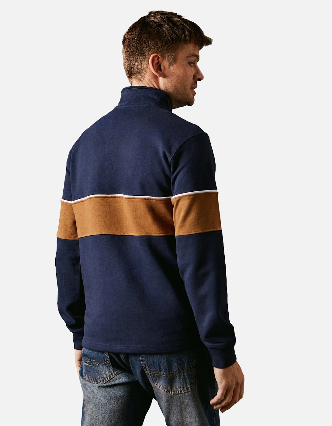 Mens Premium Cotton Cut and Sew Panel Sweatshirt