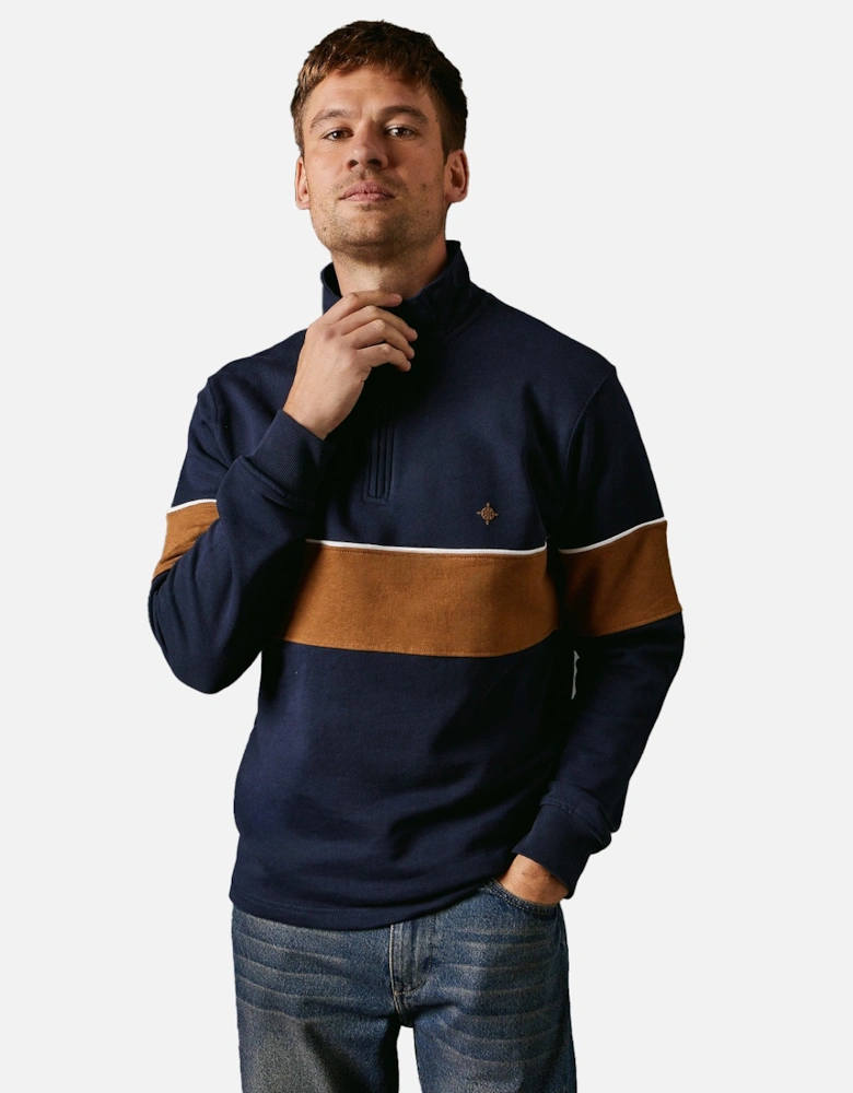 Mens Premium Cotton Cut and Sew Panel Sweatshirt