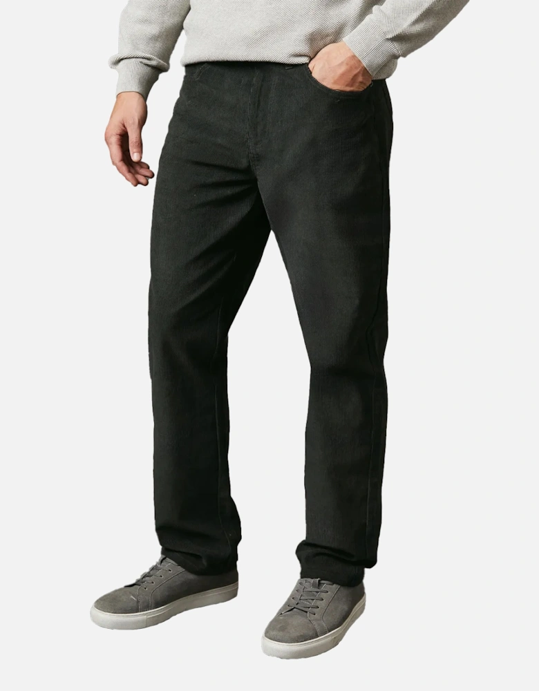 Mens Corduroy 5 Pockets Straight Trousers